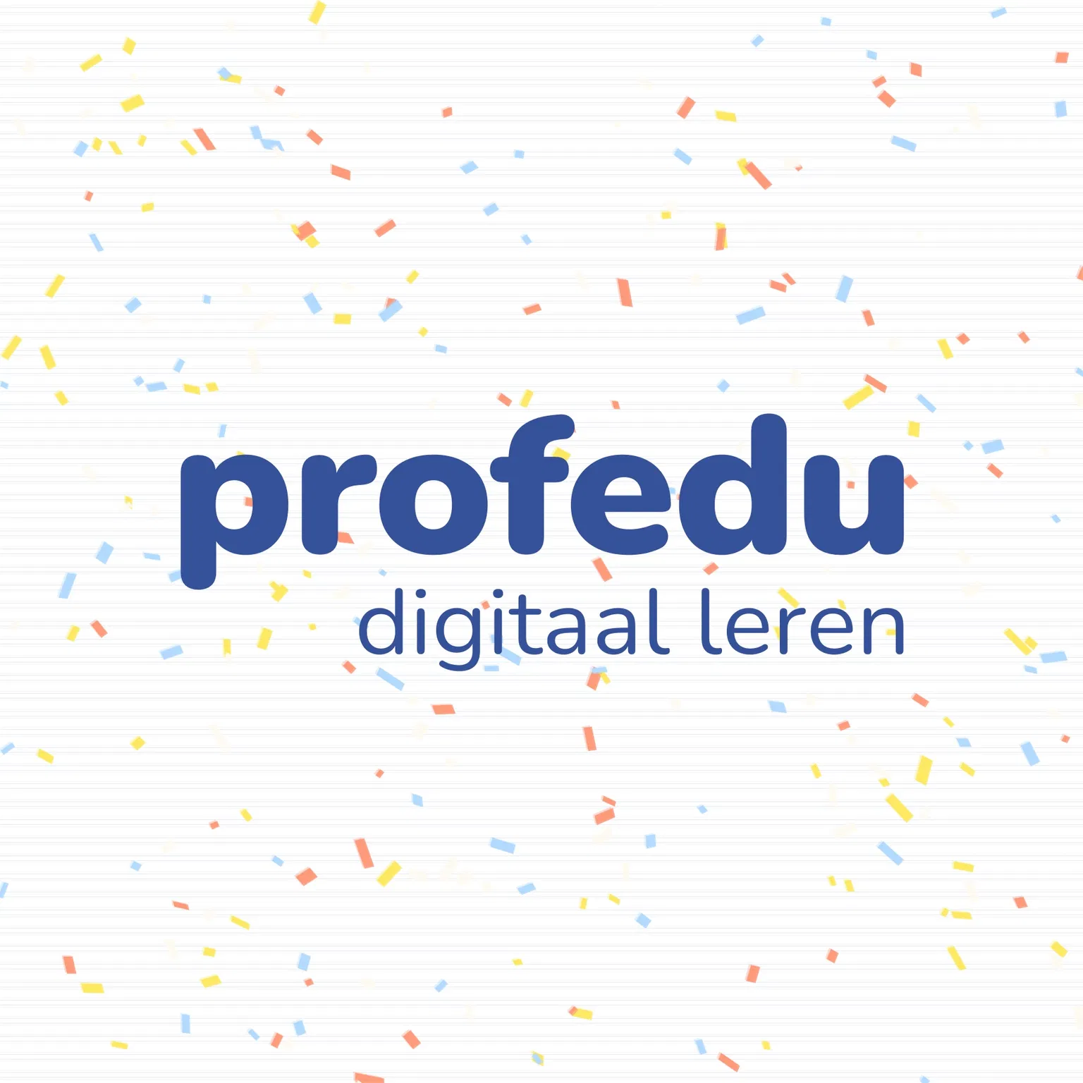 Profedu - digitaal leren, met confetti
